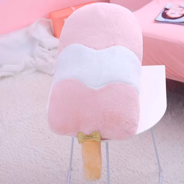 pink ice cream plush