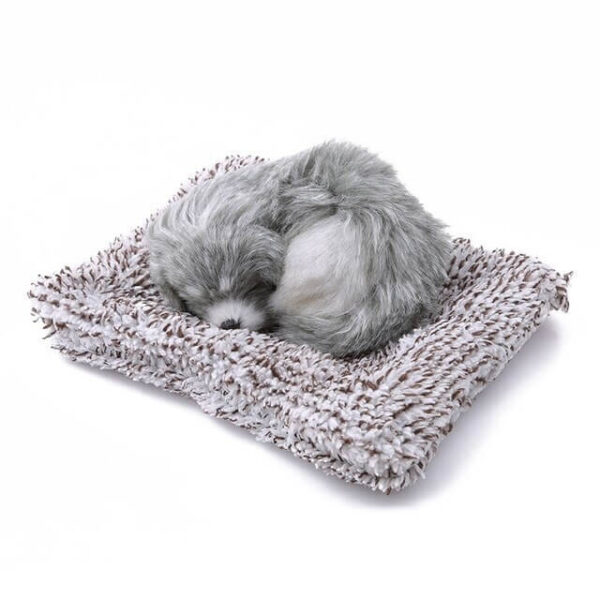 sleeping small husky stuffed animal