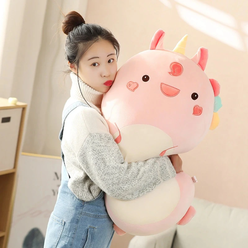 woman hugging a kawaii unicorn kawaii stuffed animals plush