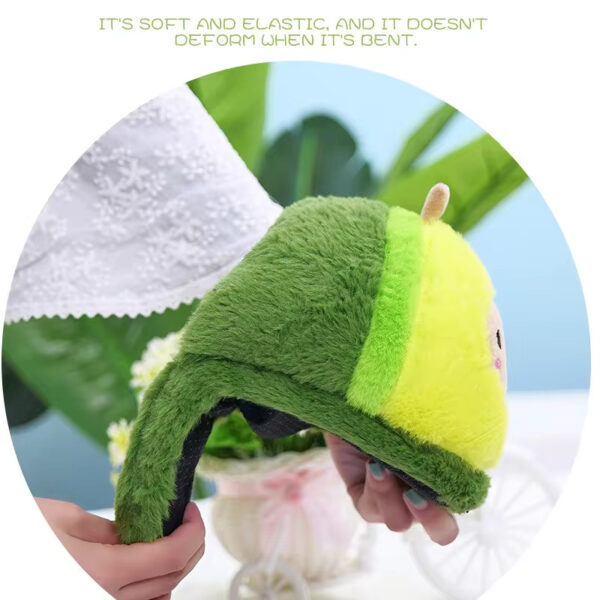 Durable material of kawaii avocado slippers