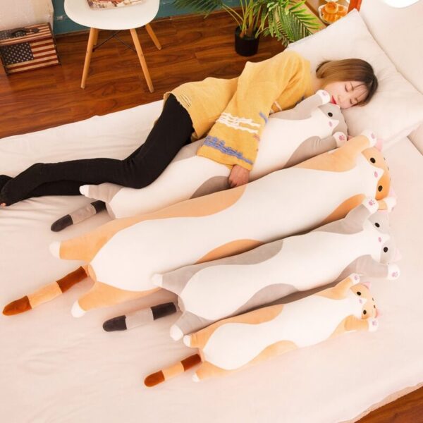 Long Cartoon Cat Plush