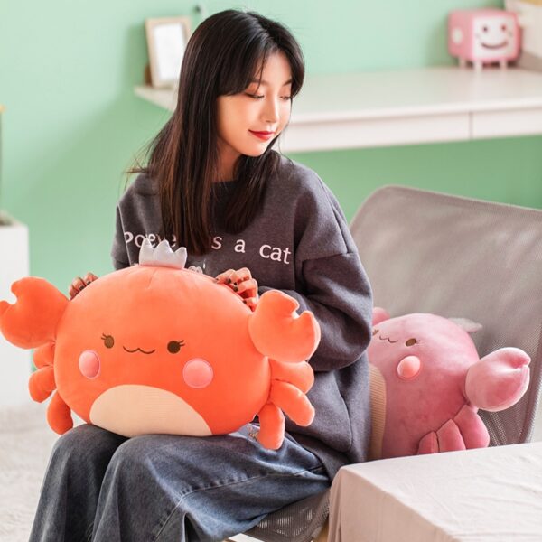 Giant Kawaii Crab Plush Pillow