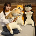 Kawaii Shiba Inu Long Pillow