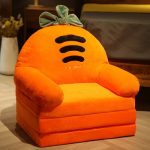 Three Layer Folding Carrot Kids Sofa