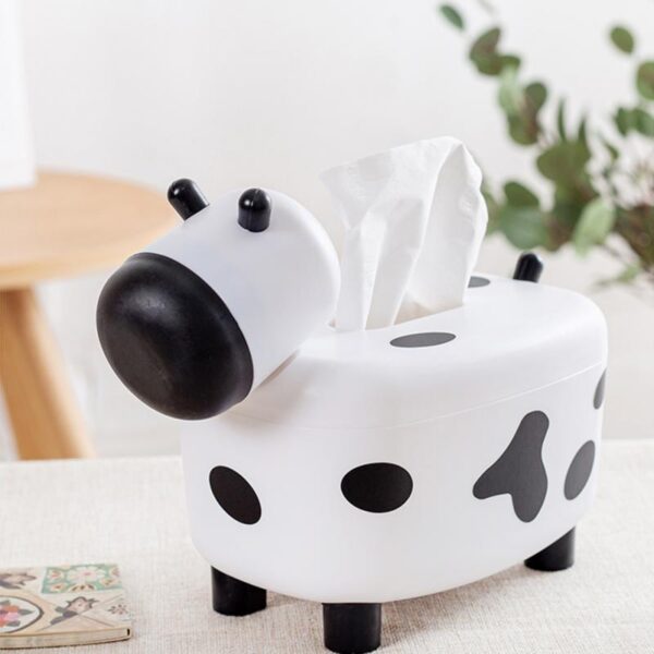 Kawaii Cow Tissue Box