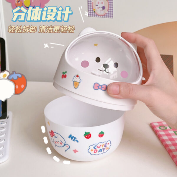 Kawaii Cute Bear Mini Desktop Trash Can Organizer
