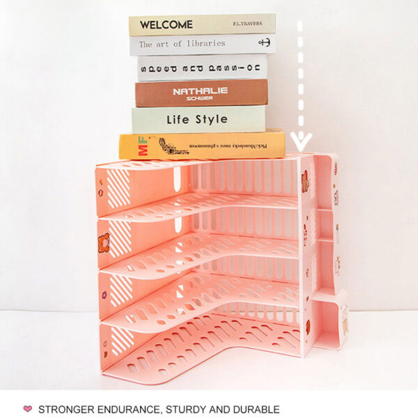 Kawaii File Tray Desk Organizer