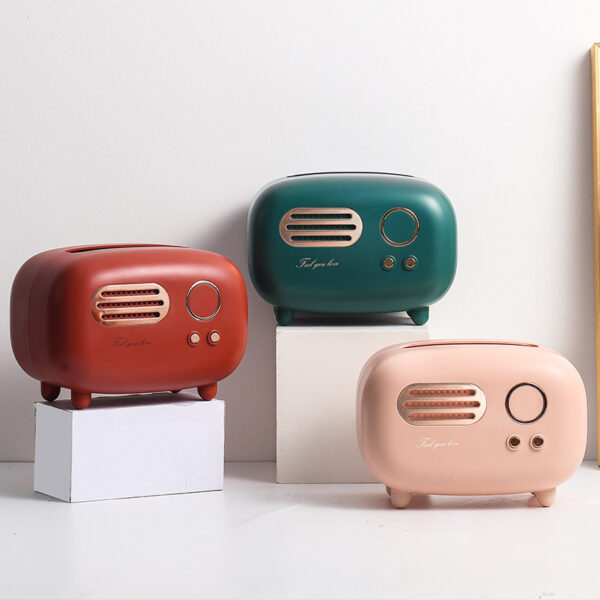 Kawaii Retro Radio Tissue Box