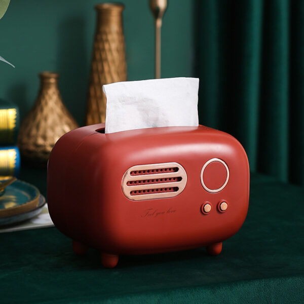 Kawaii Retro Radio Tissue Box