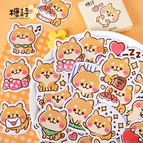 45 Pieces Kawaii Shiba Inu Stickers