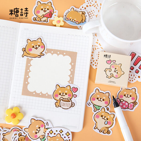45 Pieces Kawaii Shiba Inu Stickers