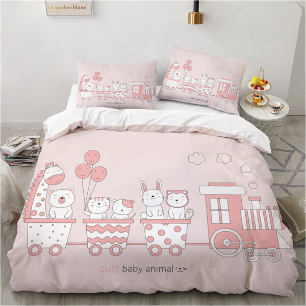 Cute Cartoon Animals Bedding Set