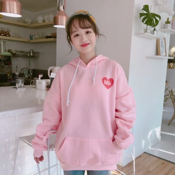 Japanese Kawaii Strawberry Milk Box Hoodie