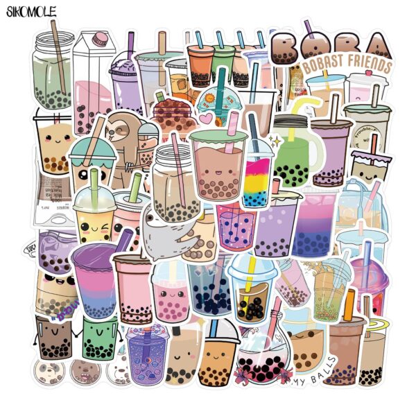 Kawaii Boba Tea Stickers
