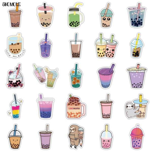 Kawaii Boba Tea Stickers