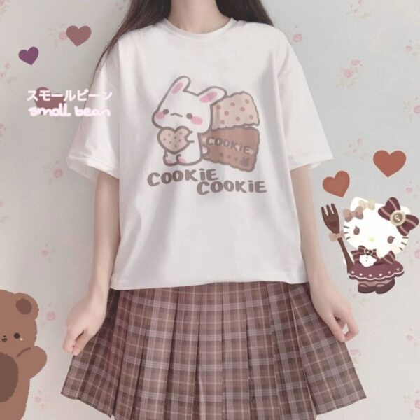 Kawaii Cookie Print Tshirt