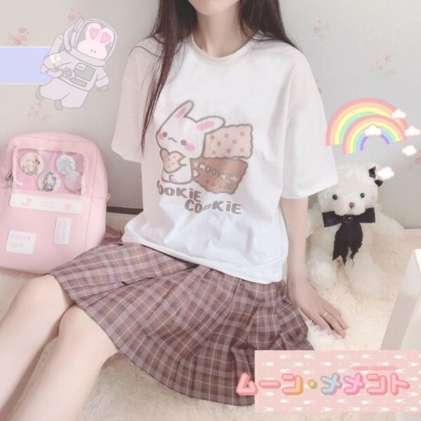 Kawaii Cookie Print Tshirt