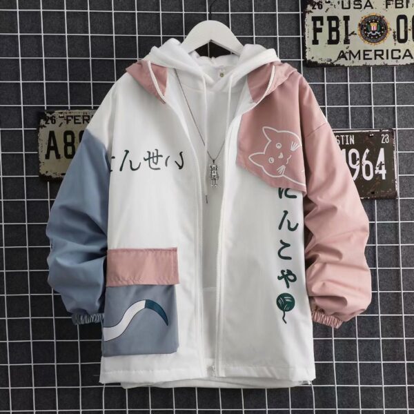 Kawaii Harajuku Womens Full Zip Hoodie