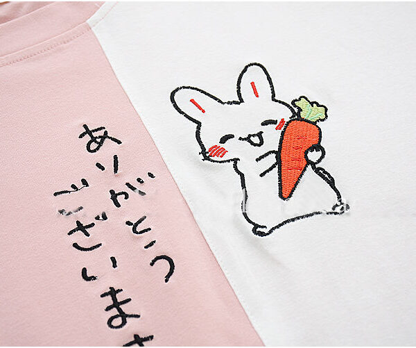 Kawaii Japanese Rabbit Women T Shirt