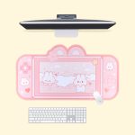 Kawaii Pink Bunny Gaming Mouse Pad