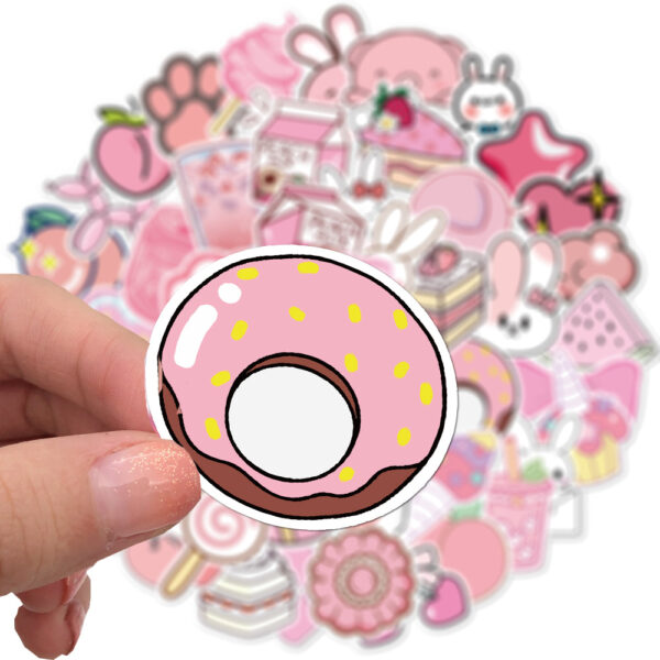 Kawaii Pink Cartoon Stickers