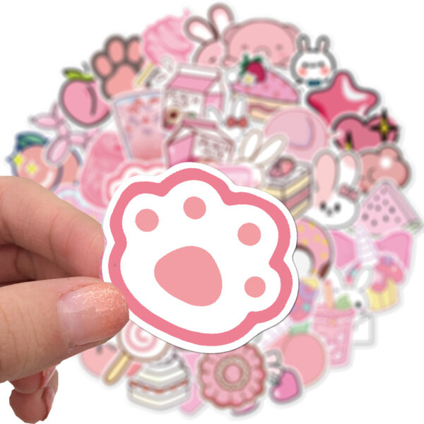 Kawaii Pink Cartoon Stickers