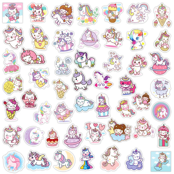 Kawaii Unicorn Stickers
