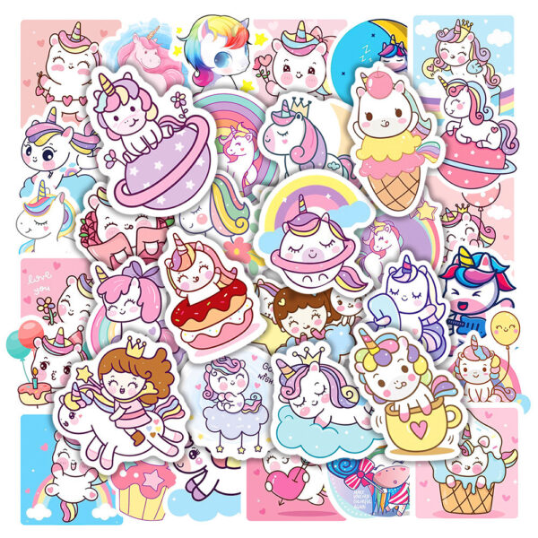 Kawaii Unicorn Stickers