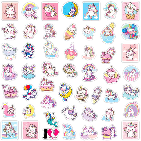 Kawaii Unicorn Stickers