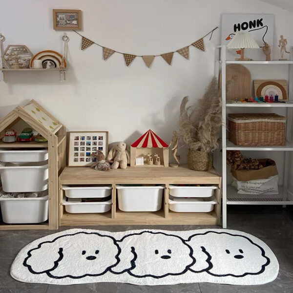 Non-slip Cute Animals Soft Shaggy Floor Mat