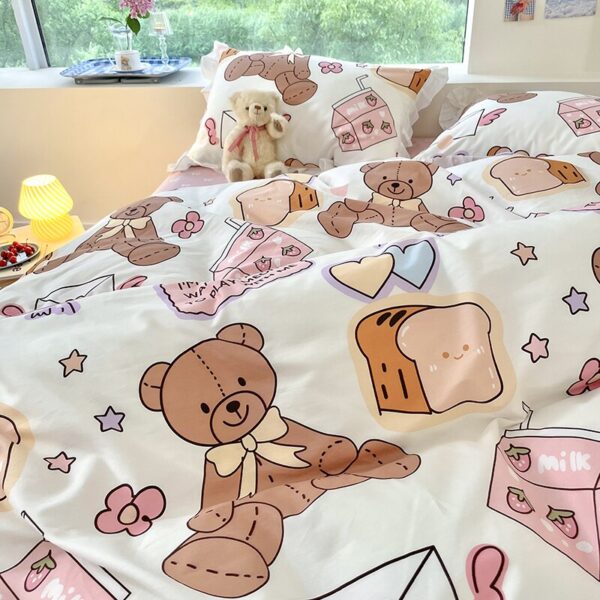 Kawaii Bear Bedding Set