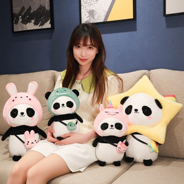Kawaii Cosplay Panda Plush