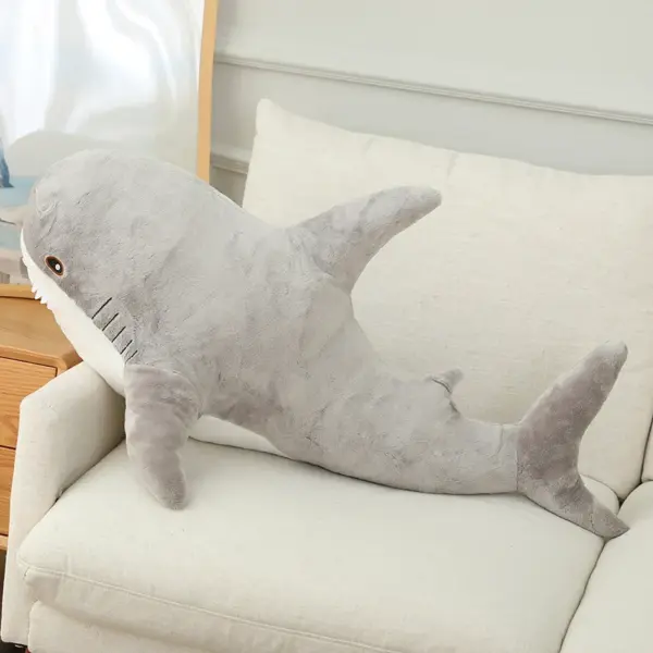 Cute Giant Shark Plush - Gray, 120cm(47.2")