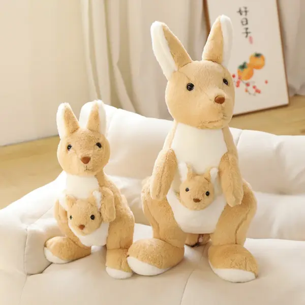 Different Sizes of Brown Kangaroo Stuffed Animal