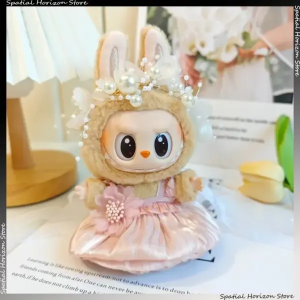 Labubu Tan Pearl Pink Tutu