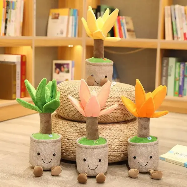Different colors of snake plant plushies