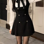 Black Scholarly Dress Set