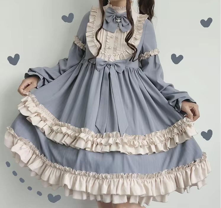 Dusty Pink Maid Dress — Kawaii Harajuku Dress | Kawaii Merchandise