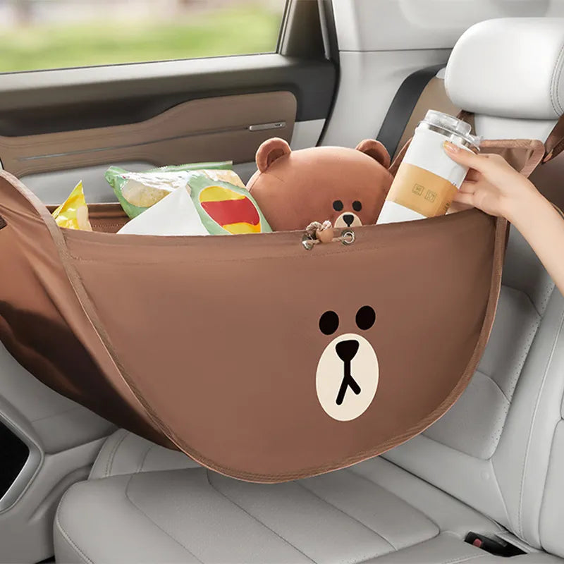 Brown Bear Car Seat Storage Bag - detail view 2 | Kawaii Merchandise