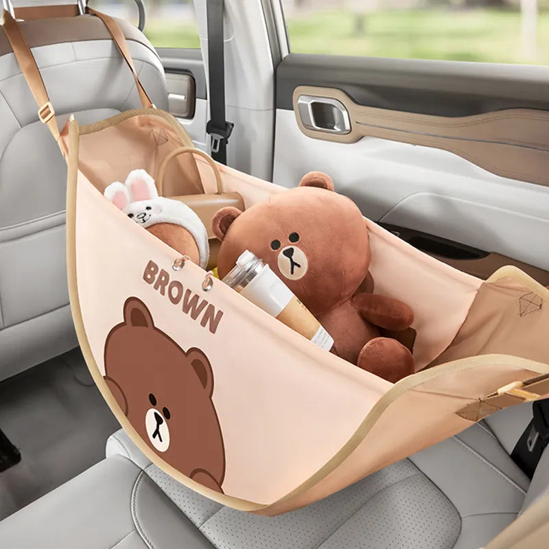 Brown Bear Car Seat Storage Bag - detail view 3 | Kawaii Merchandise