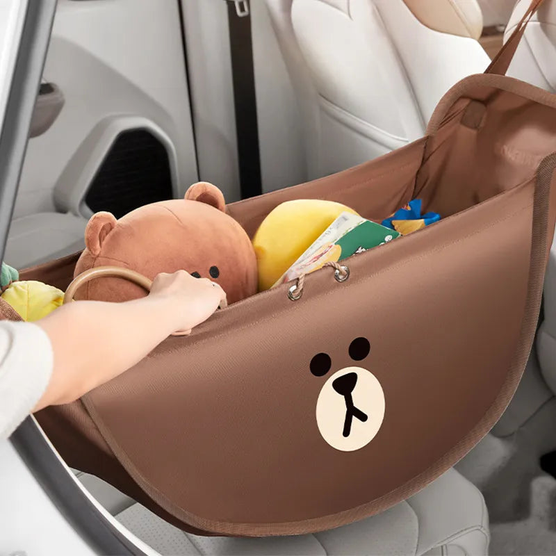Brown Bear Car Seat Storage Bag - detail view 4 | Kawaii Merchandise