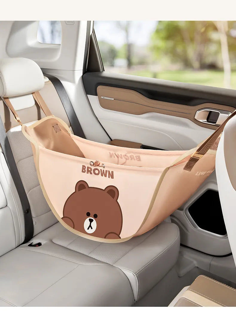 Brown Bear Car Seat Storage Bag - detail view 9 | Kawaii Merchandise