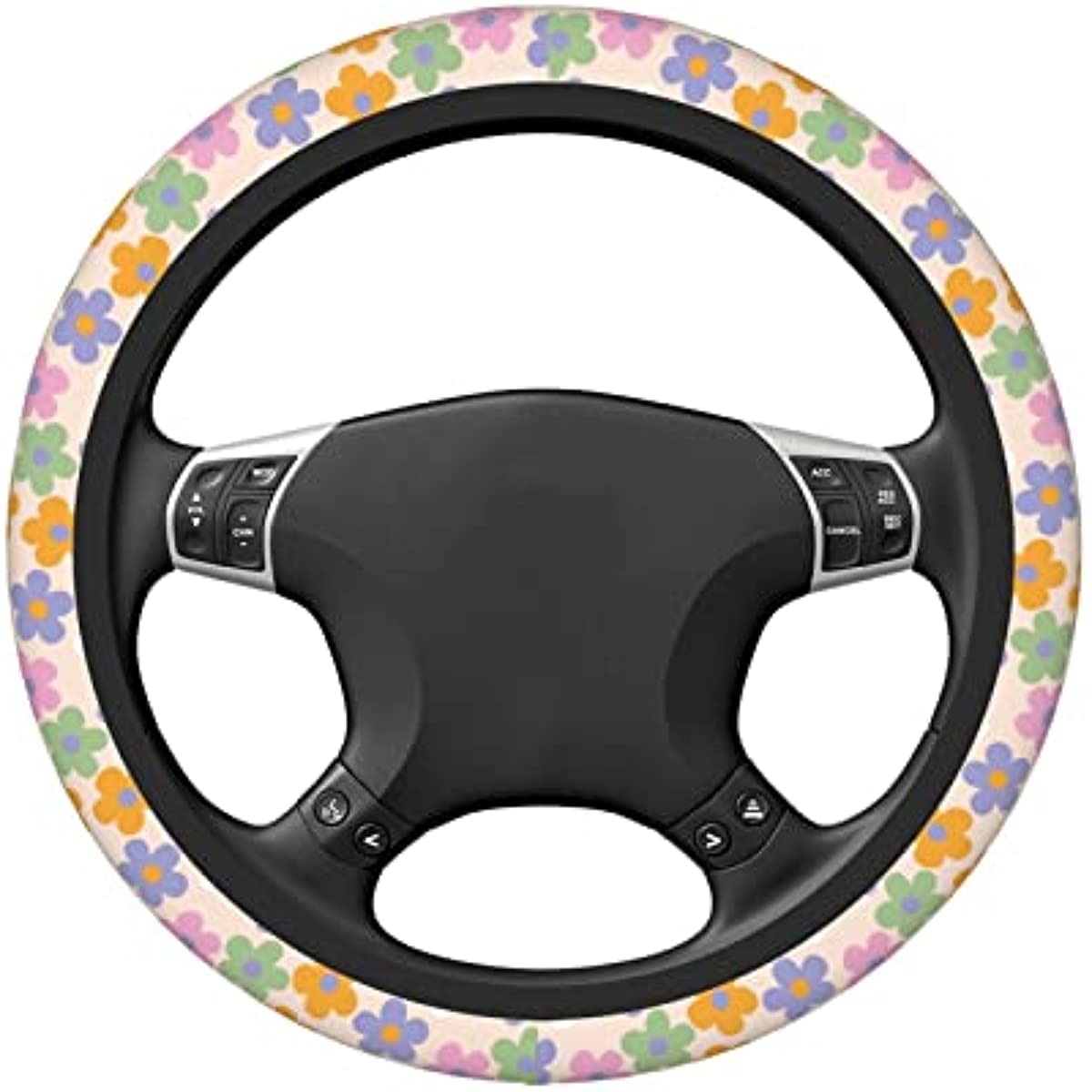 Floral Steering Wheel Cover - detail view 2 | Kawaii Merchandise