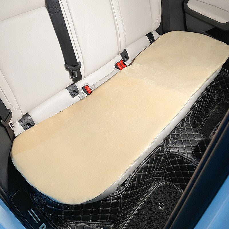 Bunny and Bear Car Seat Covers in Bear Rear Seat - Kawaii Merchandise