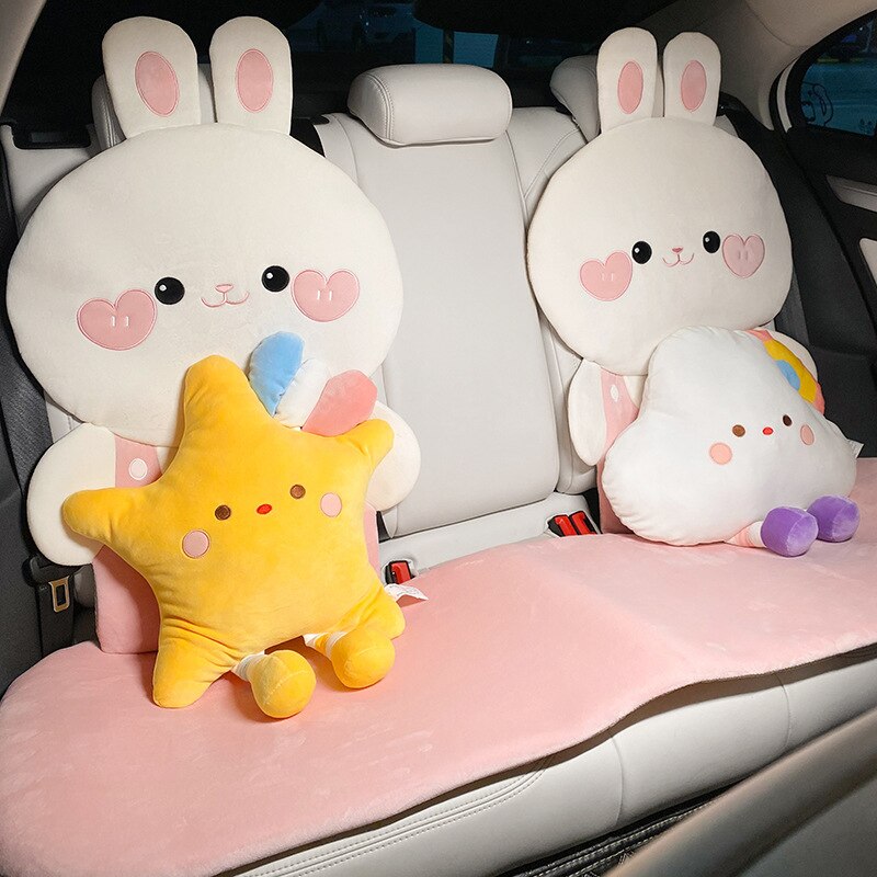 Bunny and Bear Car Seat Covers - detail view 8 | Kawaii Merchandise