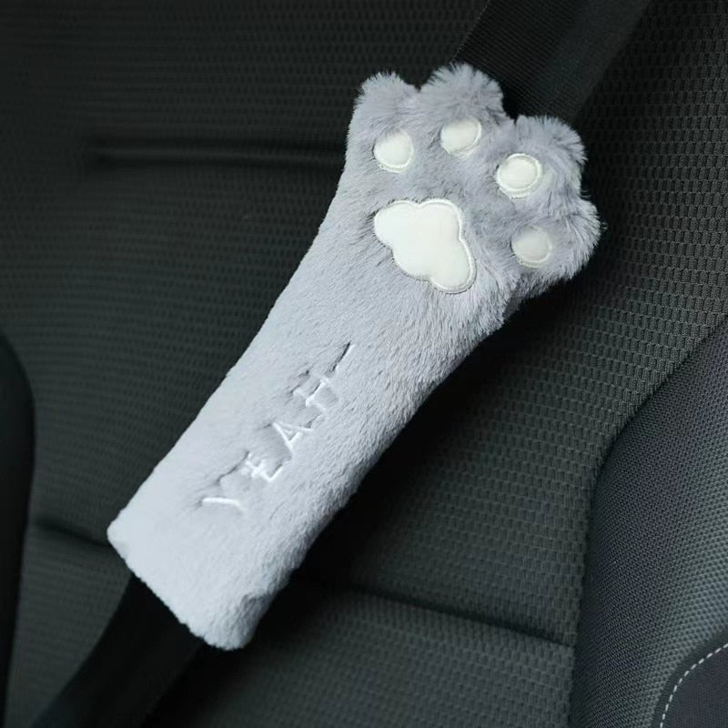 Cat Paw Car Seat Cover Set in 1PCS shoulder pad G - Kawaii Merchandise
