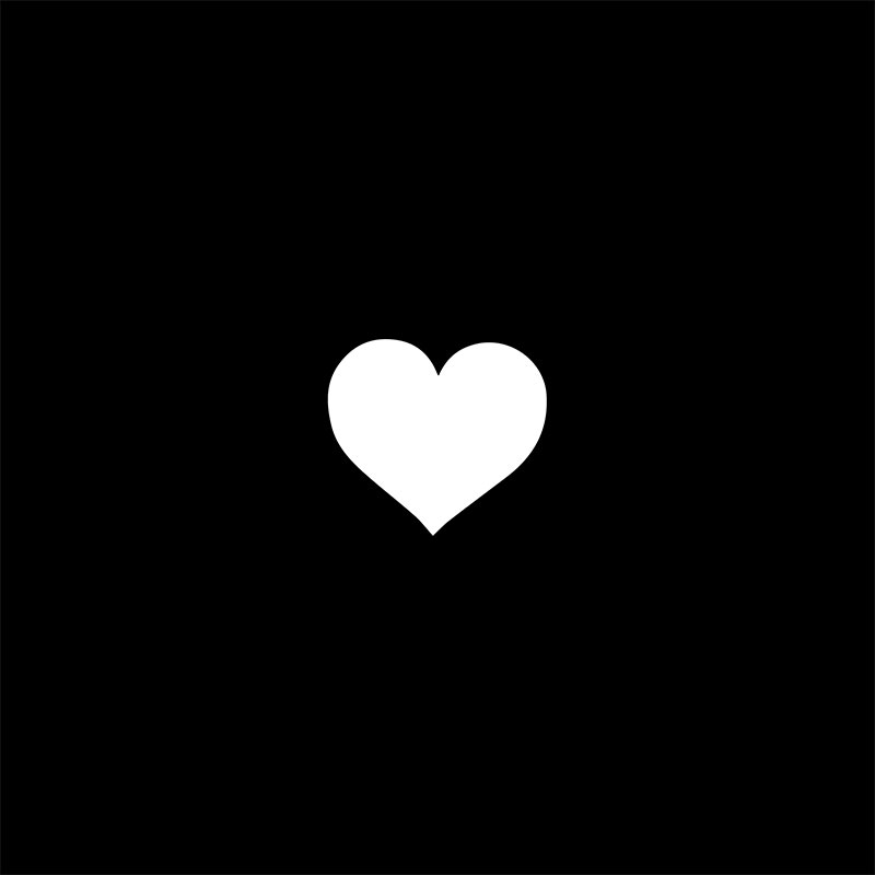 Heart Car Stickers in white / 13x13cm - Kawaii Merchandise