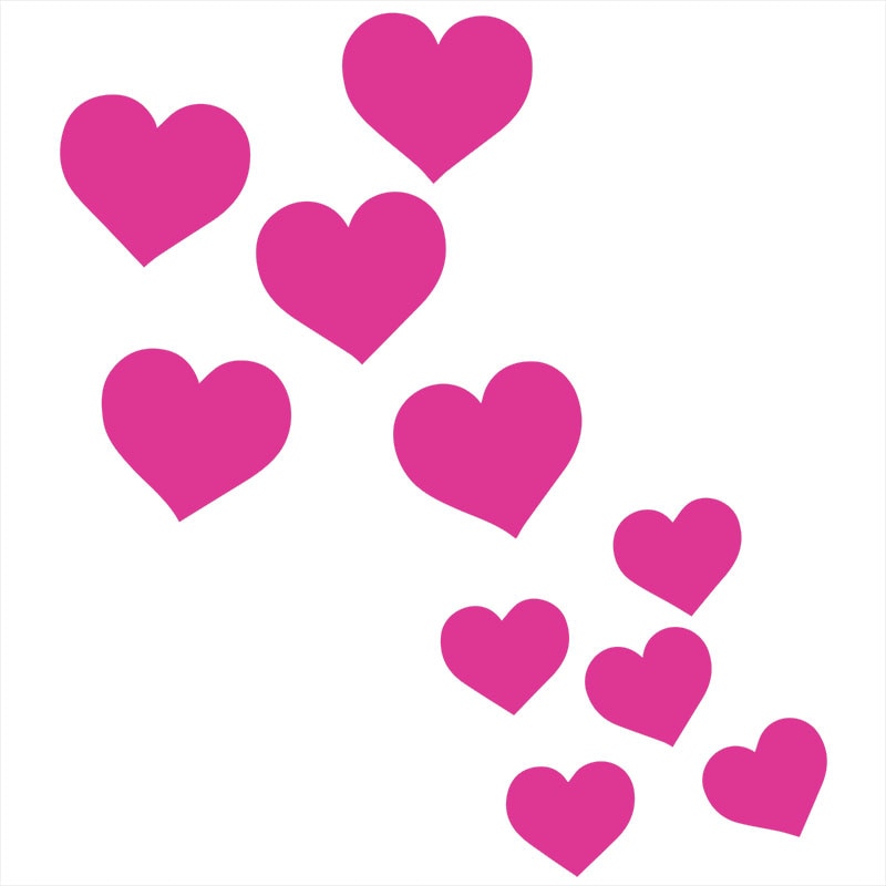 Heart Car Stickers - detail view 3 | Kawaii Merchandise