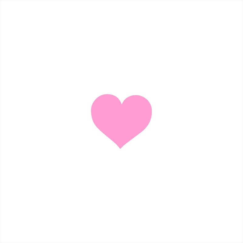 Heart Car Stickers in soft pink / 13x13cm - Kawaii Merchandise