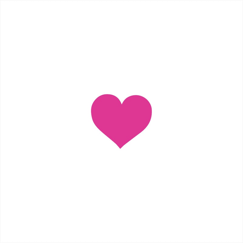 Heart Car Stickers in pink / 13x13cm - Kawaii Merchandise